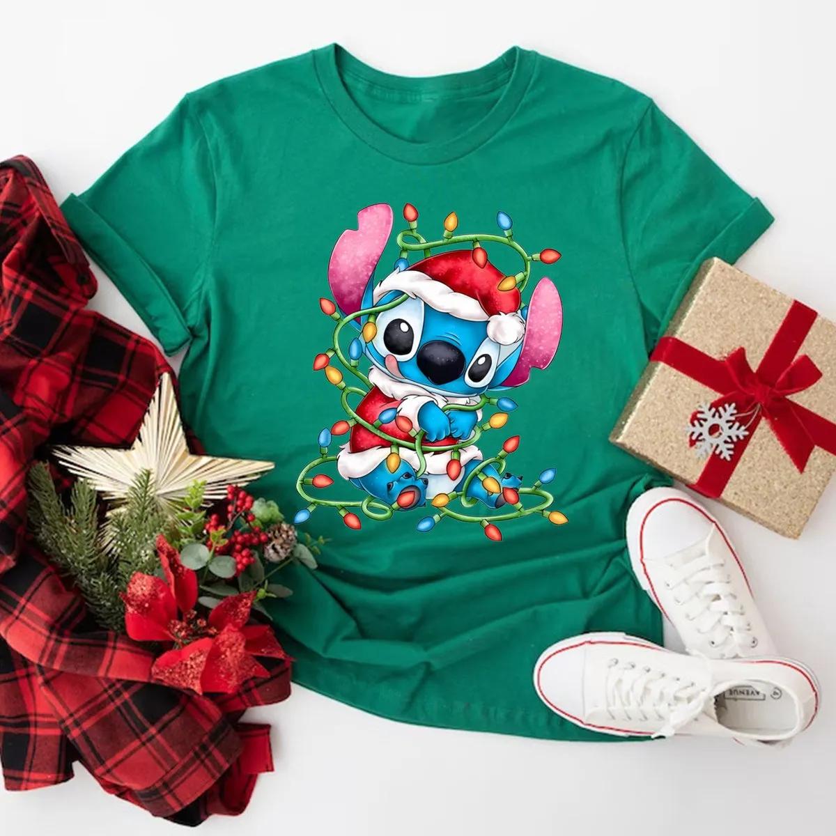 Stitch Disney Christmas Shirt Lilo and Stitch Christmas Tee 3 1