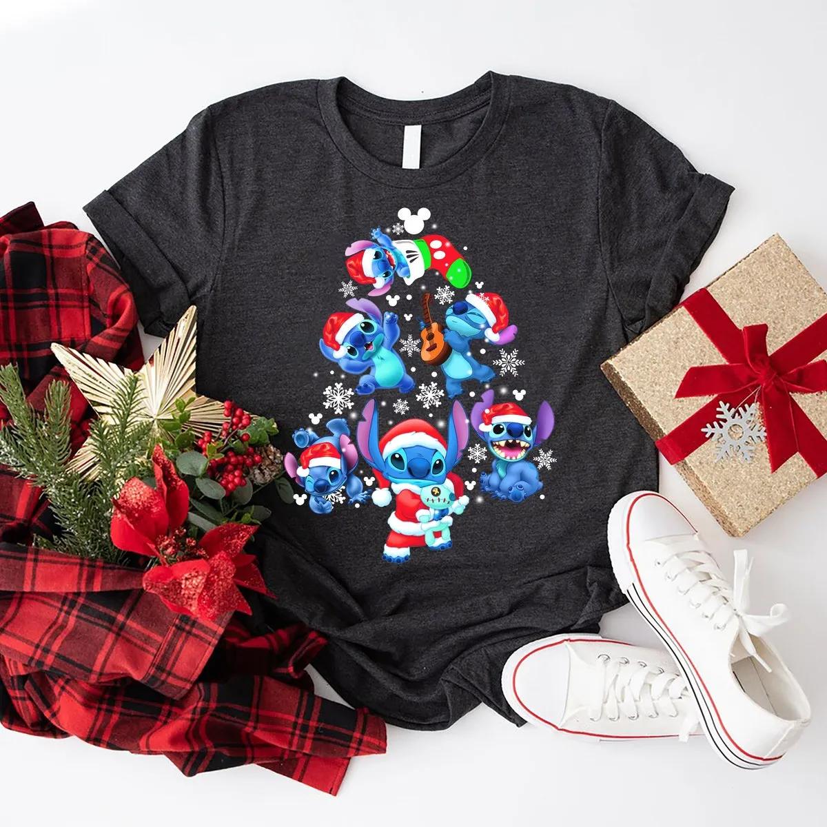 Stitch Disney Christmas Shirt 2 1 1