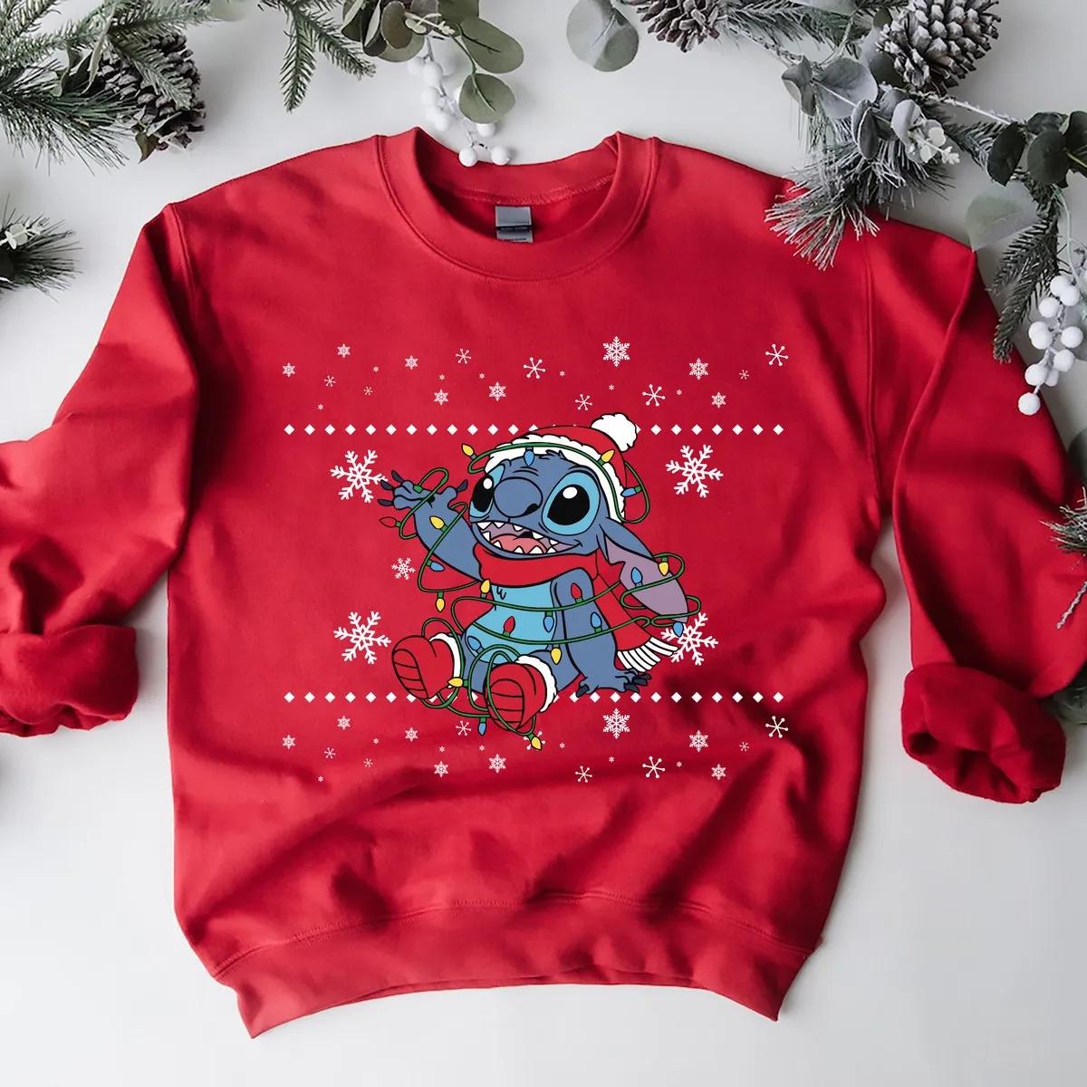 Stitch Disney Christmas Shirt 5 2 1