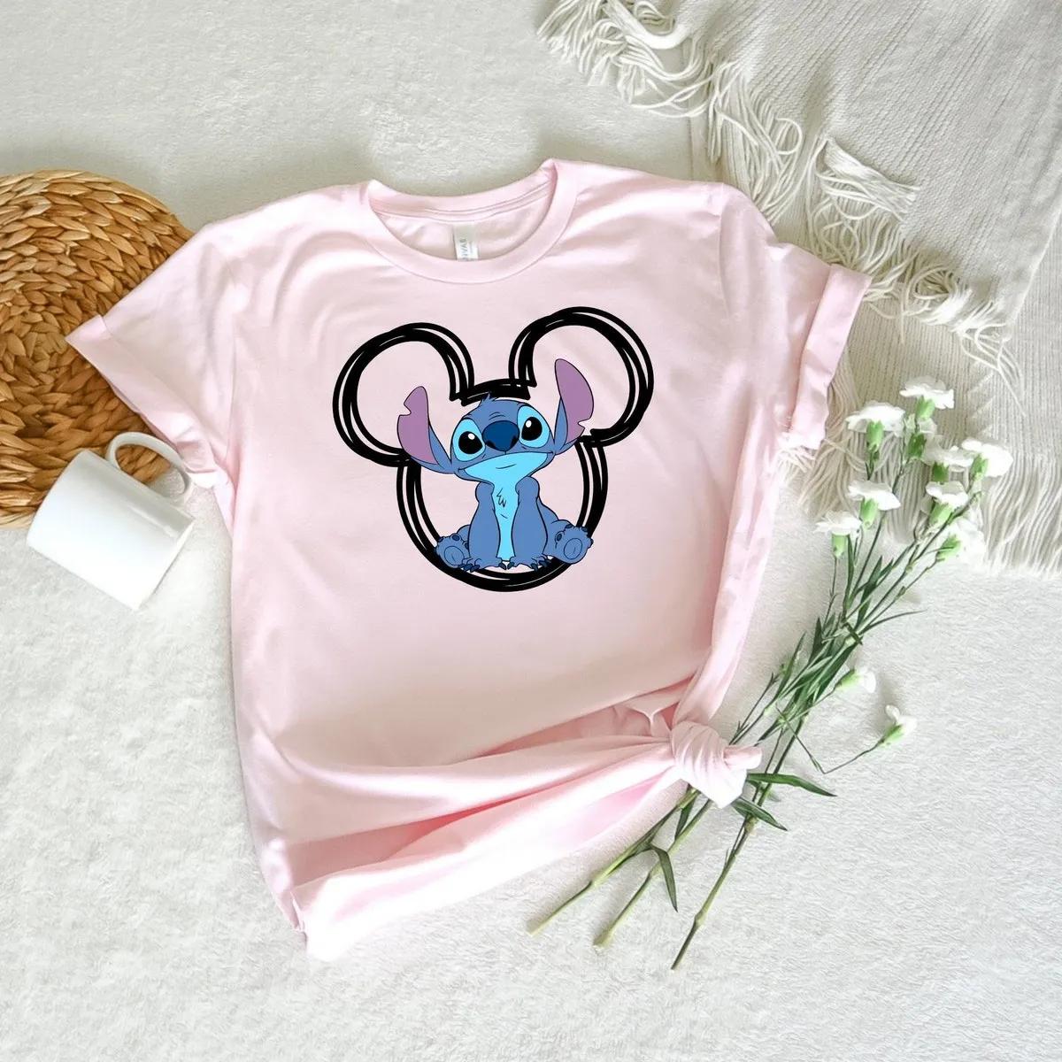 Stitch Disney Shirt Mickey Disneyworld Vacation Tee 3 1