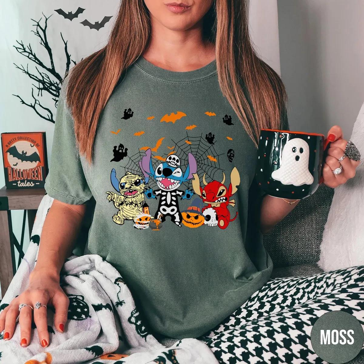 Stitch Ghost Halloween Shirt 4