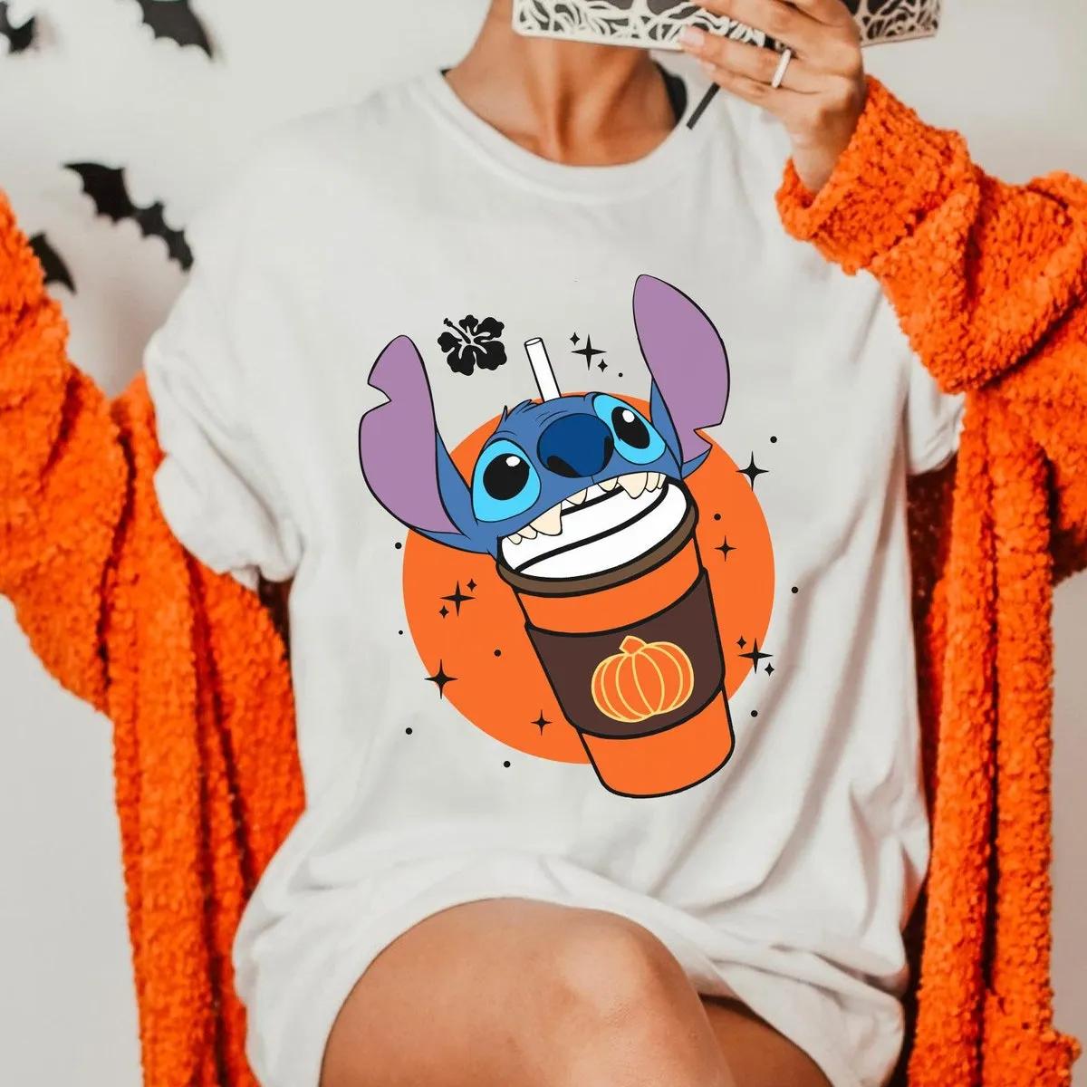 Stitch Halloween Pumpkin Spice Latte Shirt 1