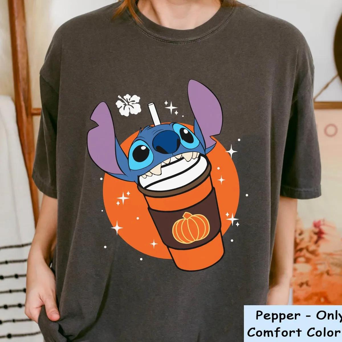 Stitch Halloween Pumpkin Spice Latte Shirt 3