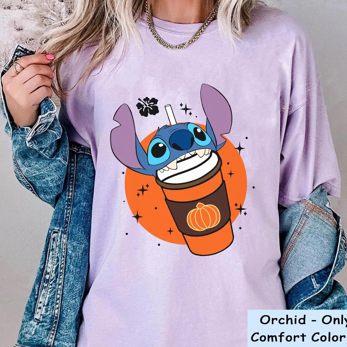 Stitch Halloween Pumpkin Spice Latte Shirt 4