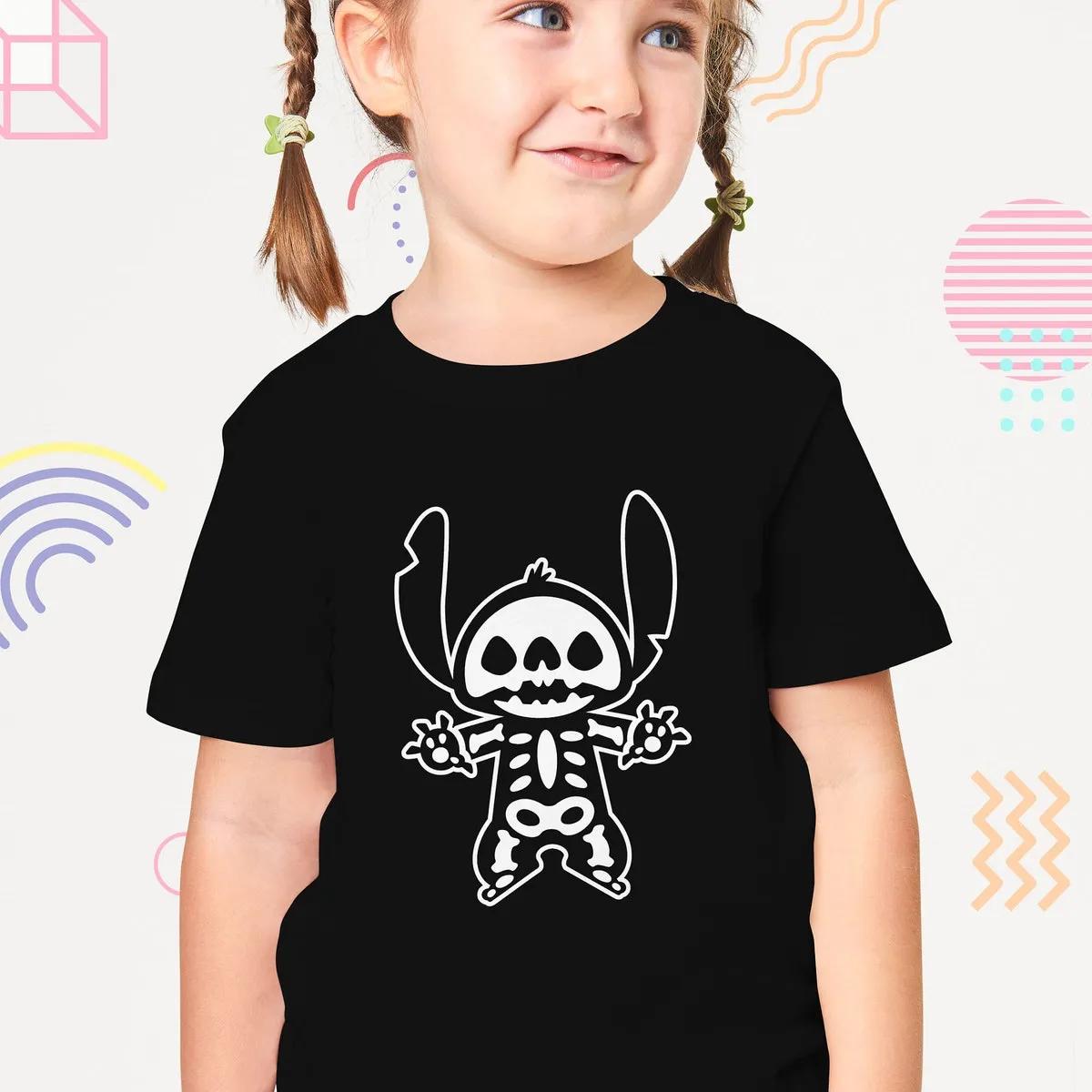 Stitch Halloween Skeleton Disney Shirt 5 1