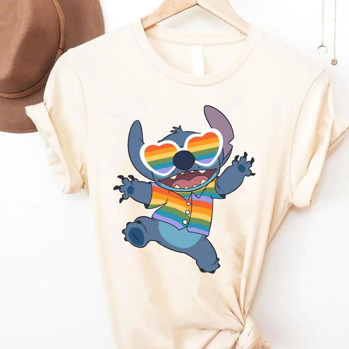 Stitch Hawaii Rainbow LGBT Shirt 4