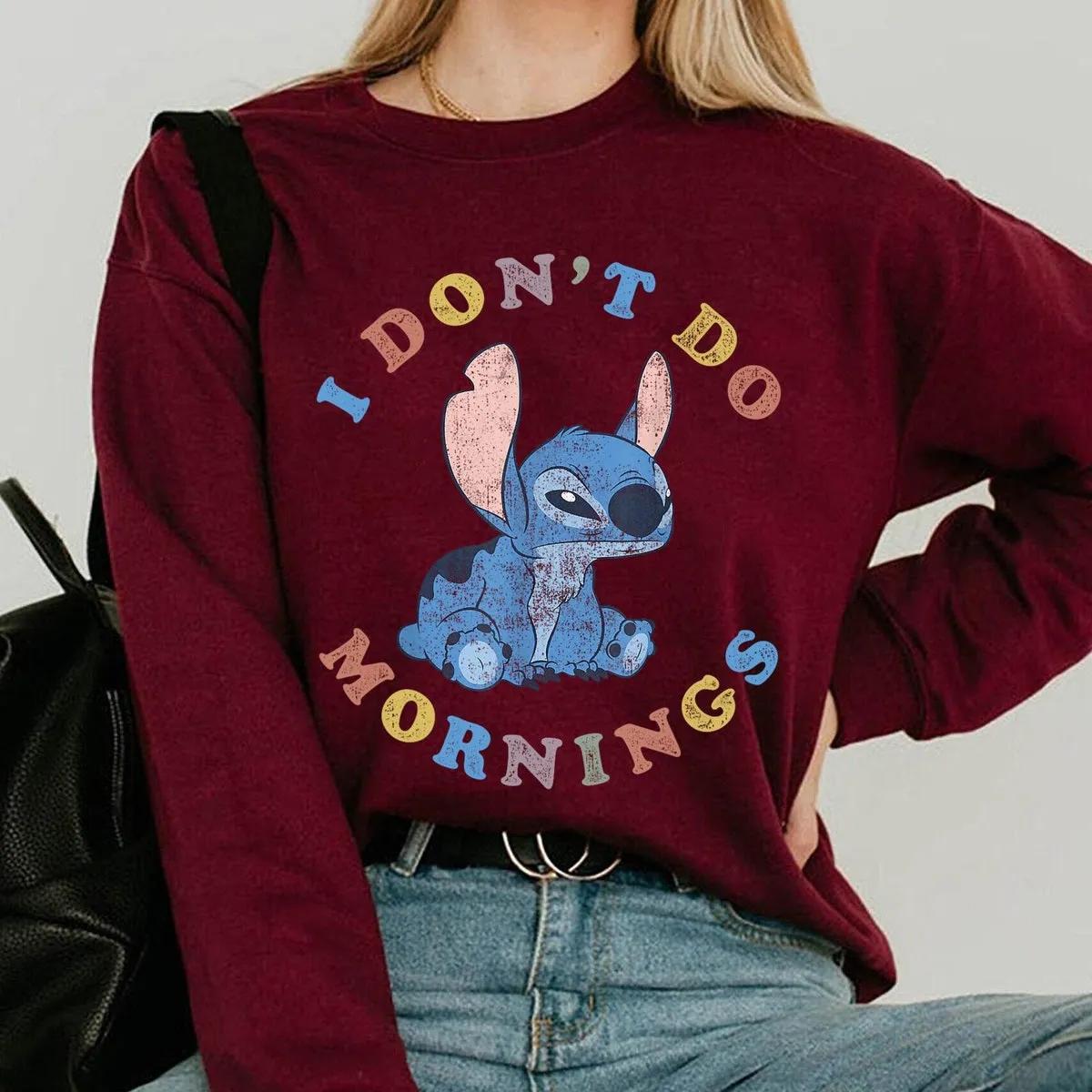 Stitch I Dont Do Mornings Shirt Lilo And Stitch Tee 2