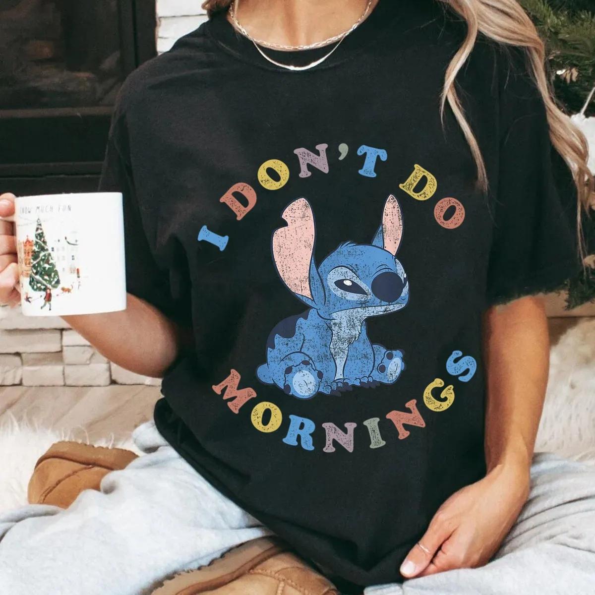 Stitch I Dont Do Mornings Shirt Lilo And Stitch Tee 3