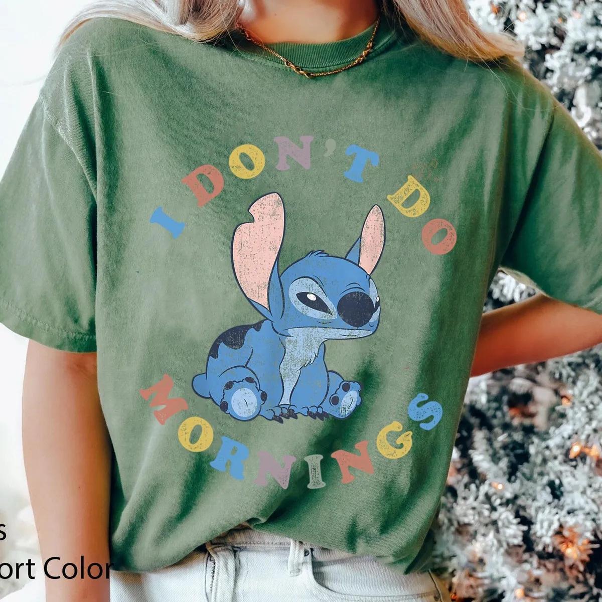 Stitch I Dont Do Mornings Shirt Lilo And Stitch Tee 4