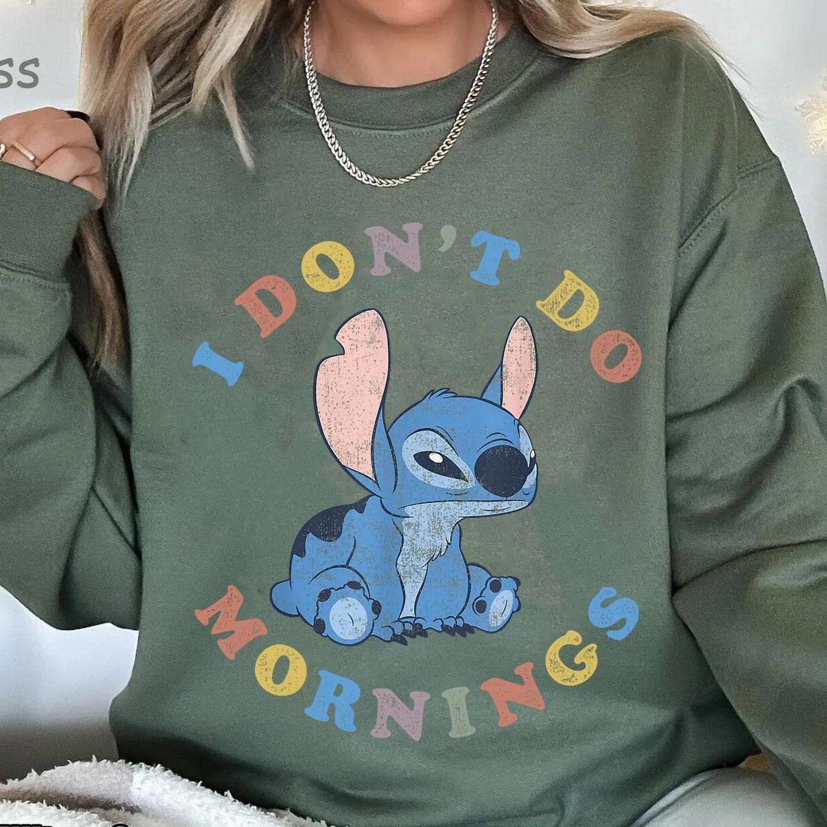 Stitch I Dont Do Mornings Shirt Lilo And Stitch Tee 6