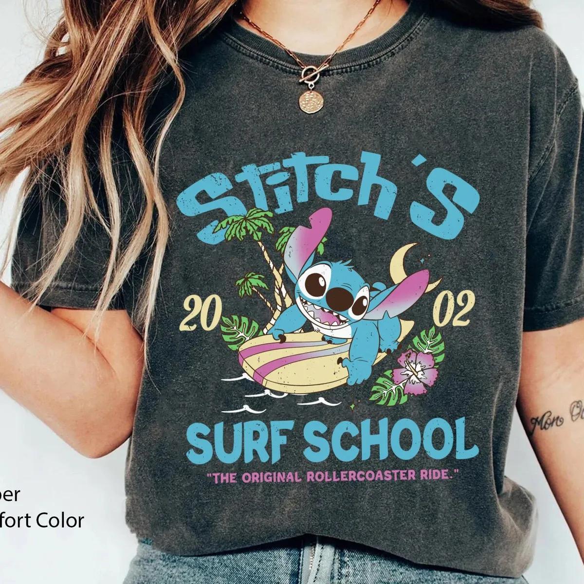 Stitchs Surf School Shirt Lilo And Stitch Tee 4