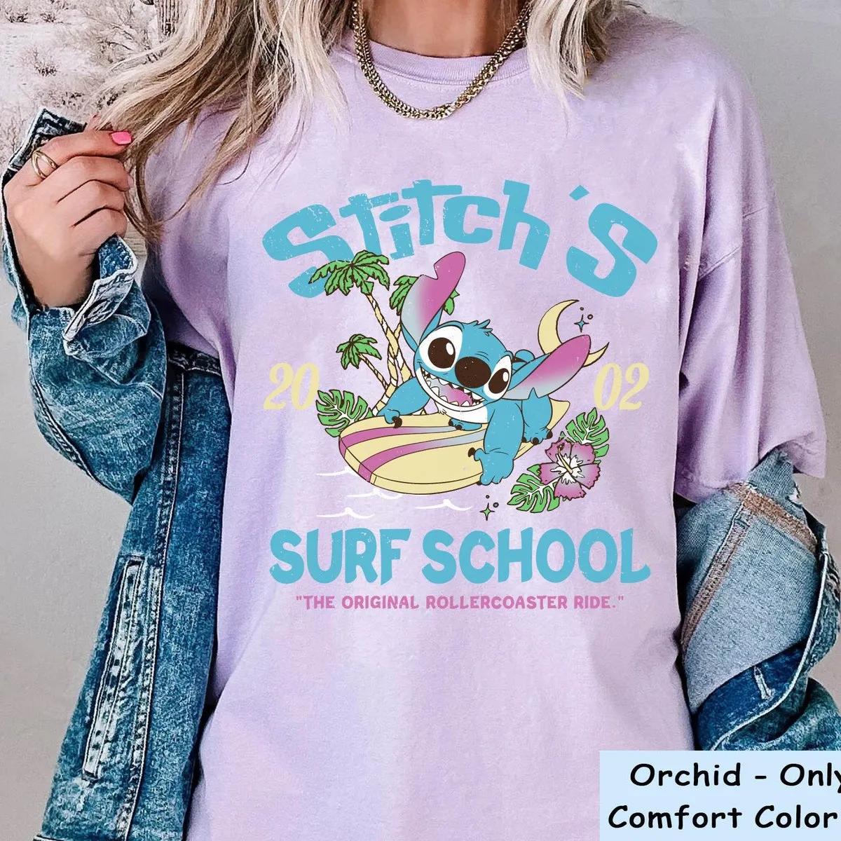 Stitchs Surf School Shirt Lilo And Stitch Tee 5