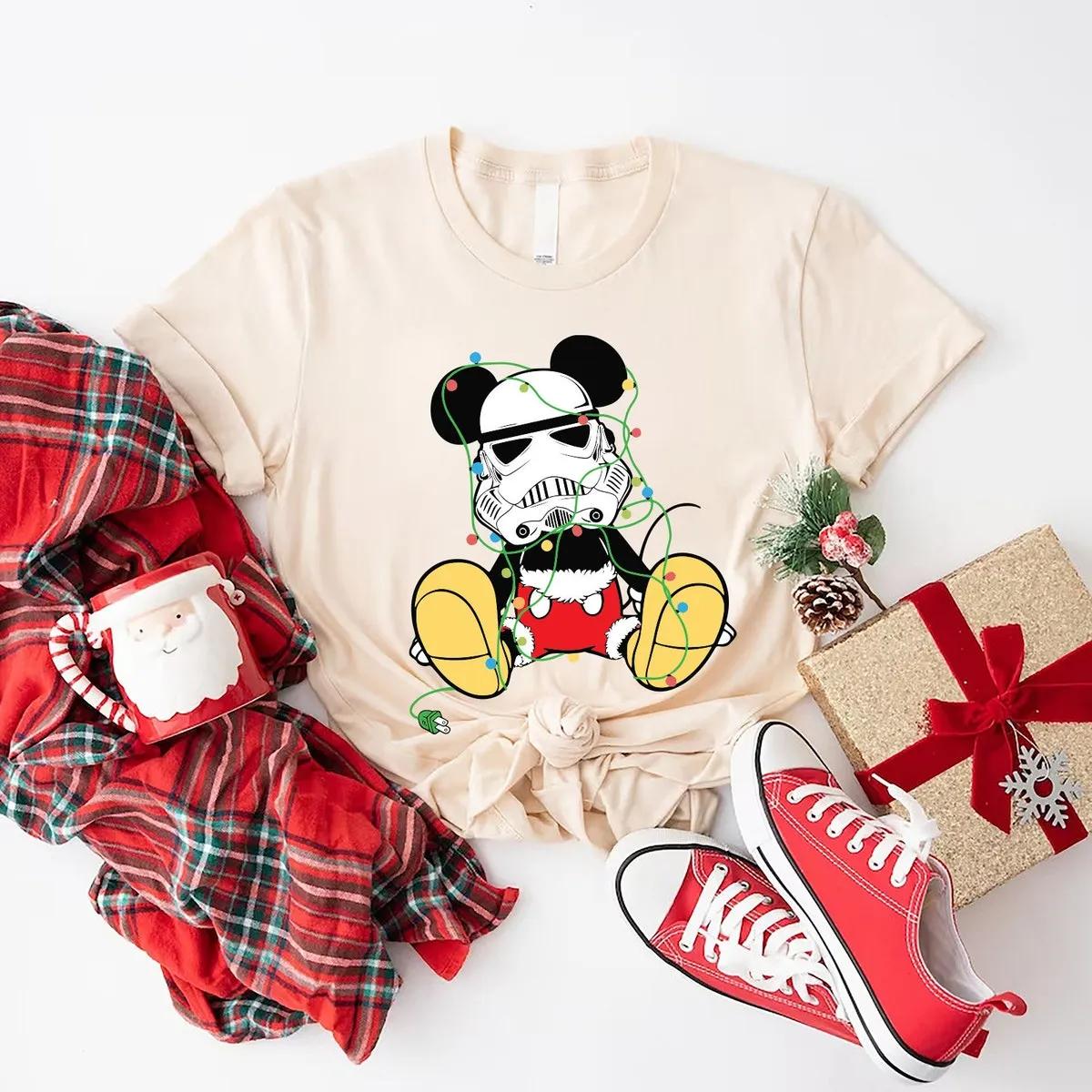 Storm Trooper Mickey Ears Christmas Disney Shirt 5 1