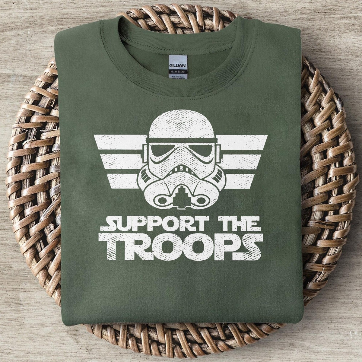 Support The Troops Shirt Storm Trooper Grunge Tee 1 1