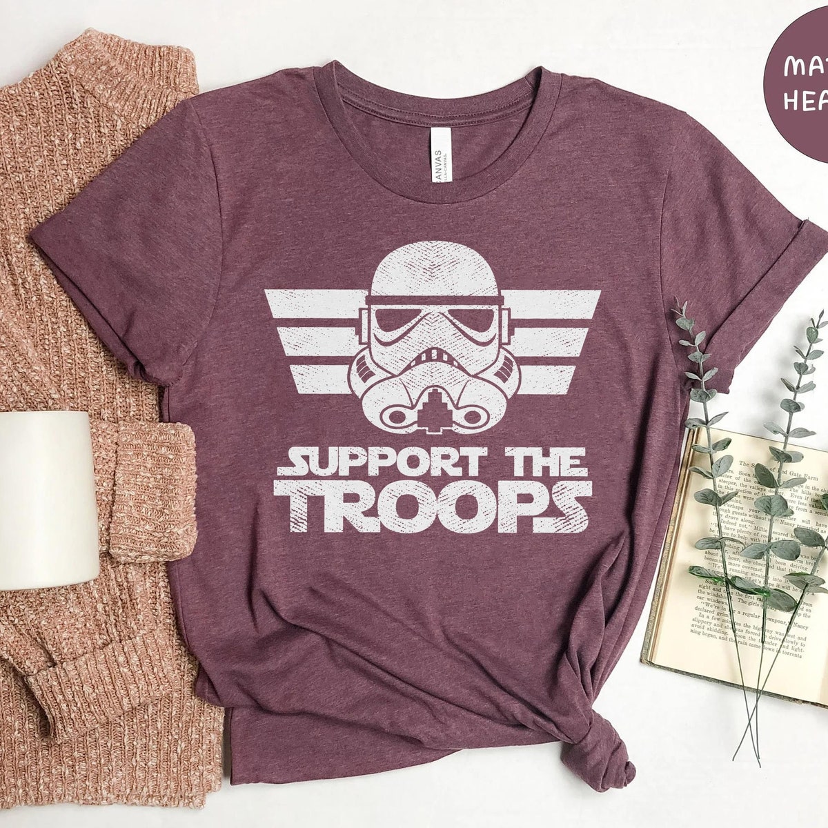 Support The Troops Shirt Storm Trooper Grunge Tee 6 1