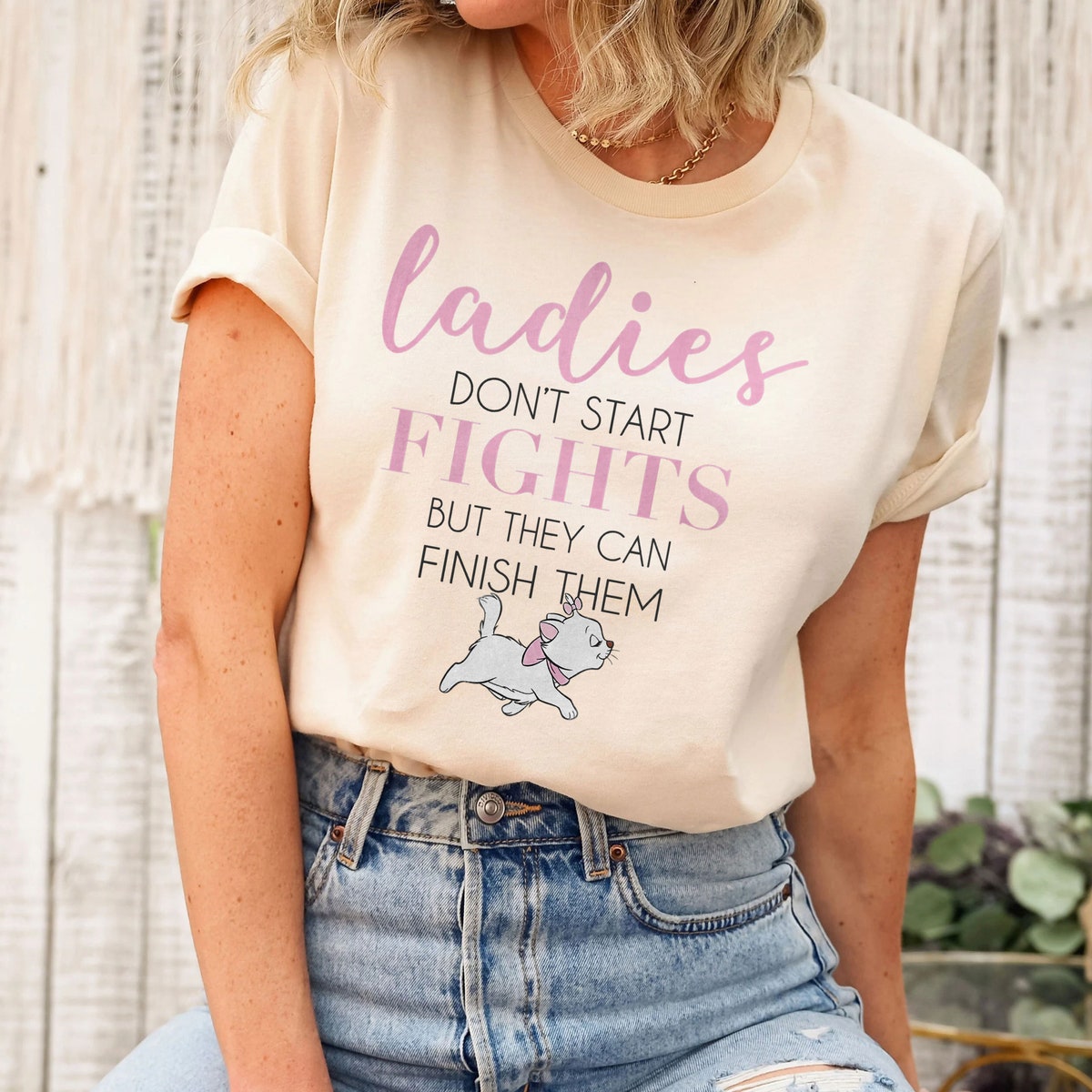 The Aristocats Marie Ladies Dont Start Fights Shirt 5 1