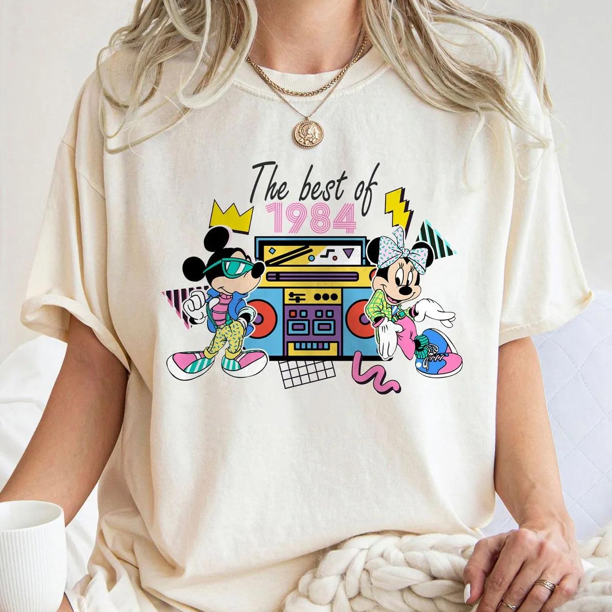 The Best Of 1984 Mickey And Minnie 90s Retro Shirt 1 1