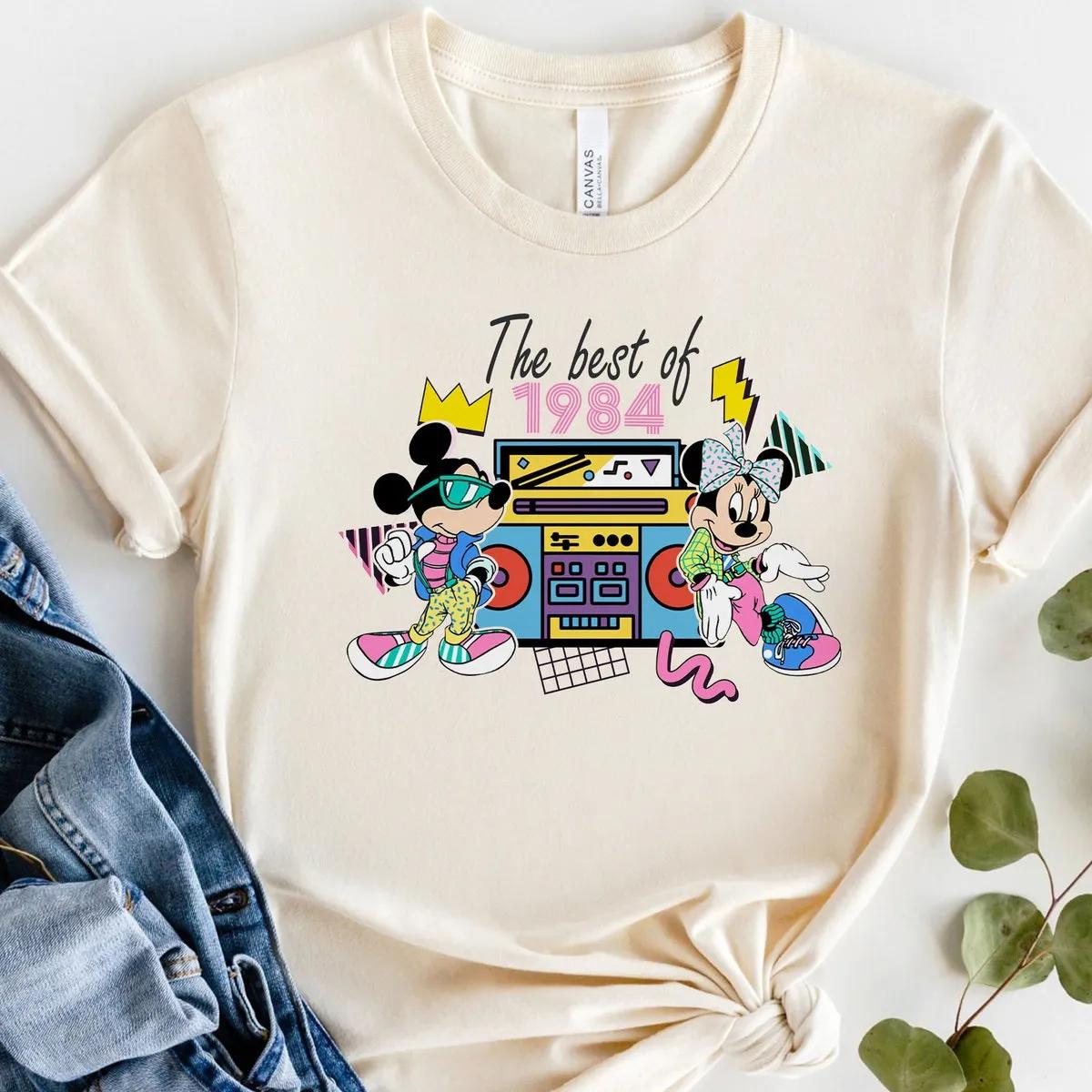 The Best Of 1984 Mickey And Minnie 90s Retro Shirt 3 1