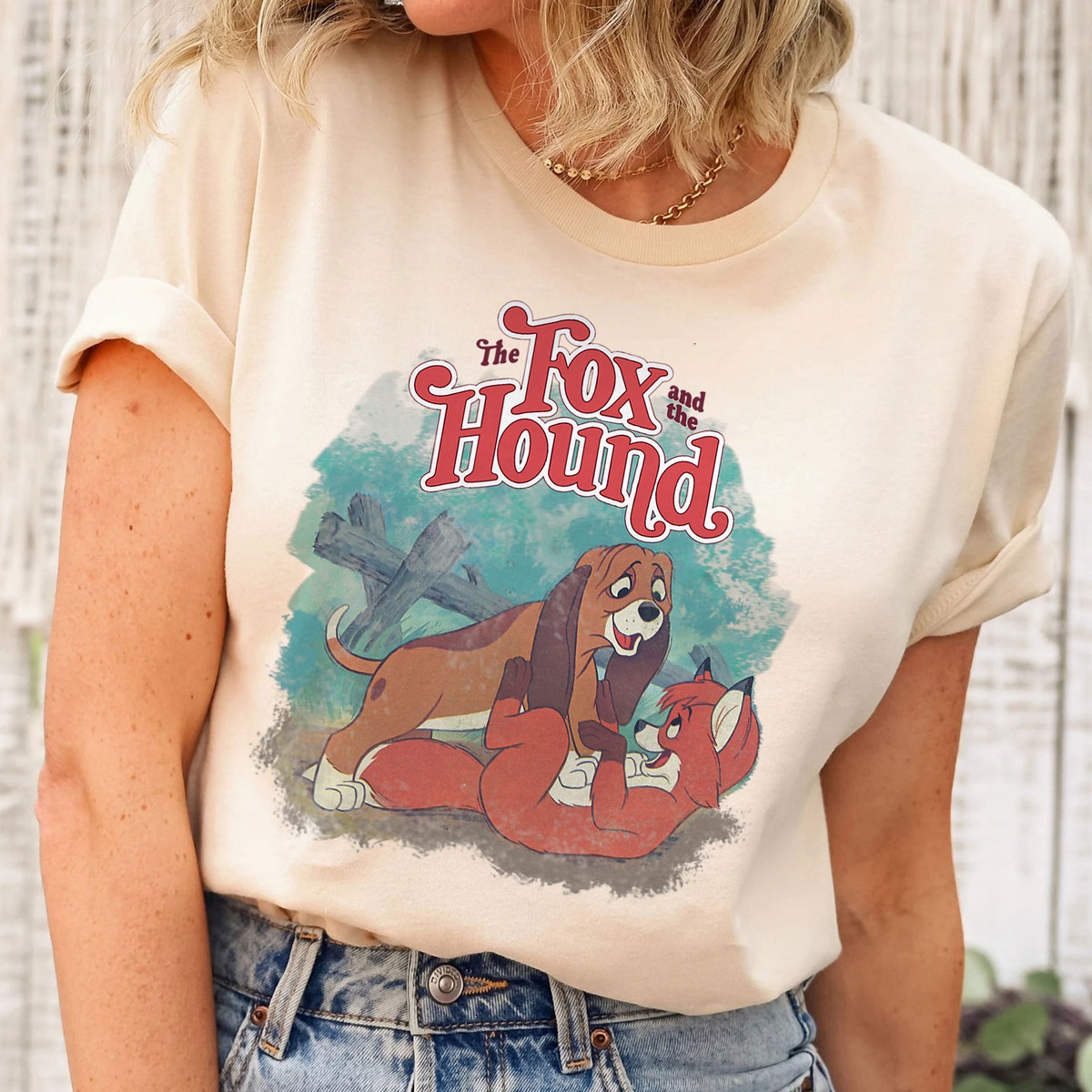 The Fox and the Hound Vintage Classic Poster Shirt 3