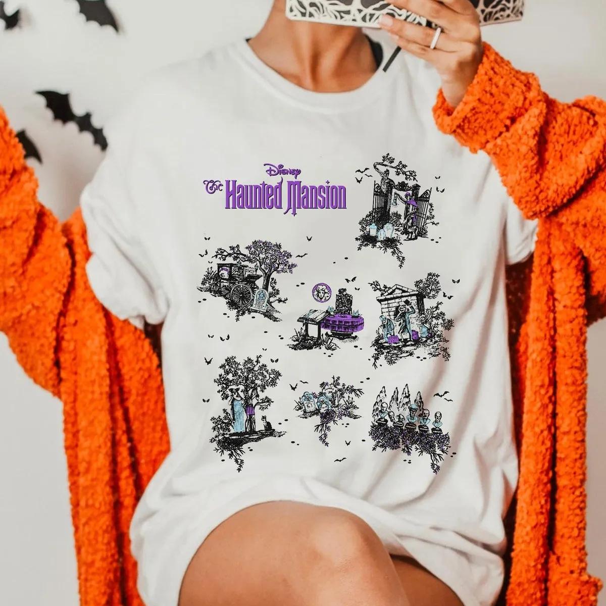 The Haunted Mansion Map Halloween Shirt 1