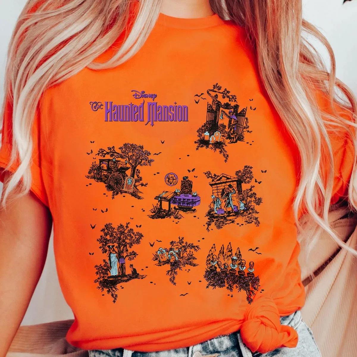 The Haunted Mansion Map Halloween Shirt 2