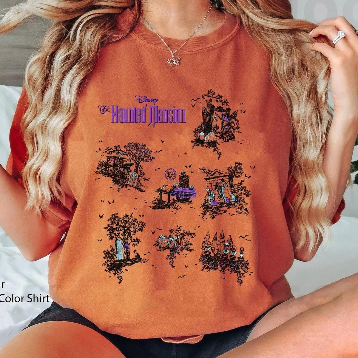 The Haunted Mansion Map Halloween Shirt 4