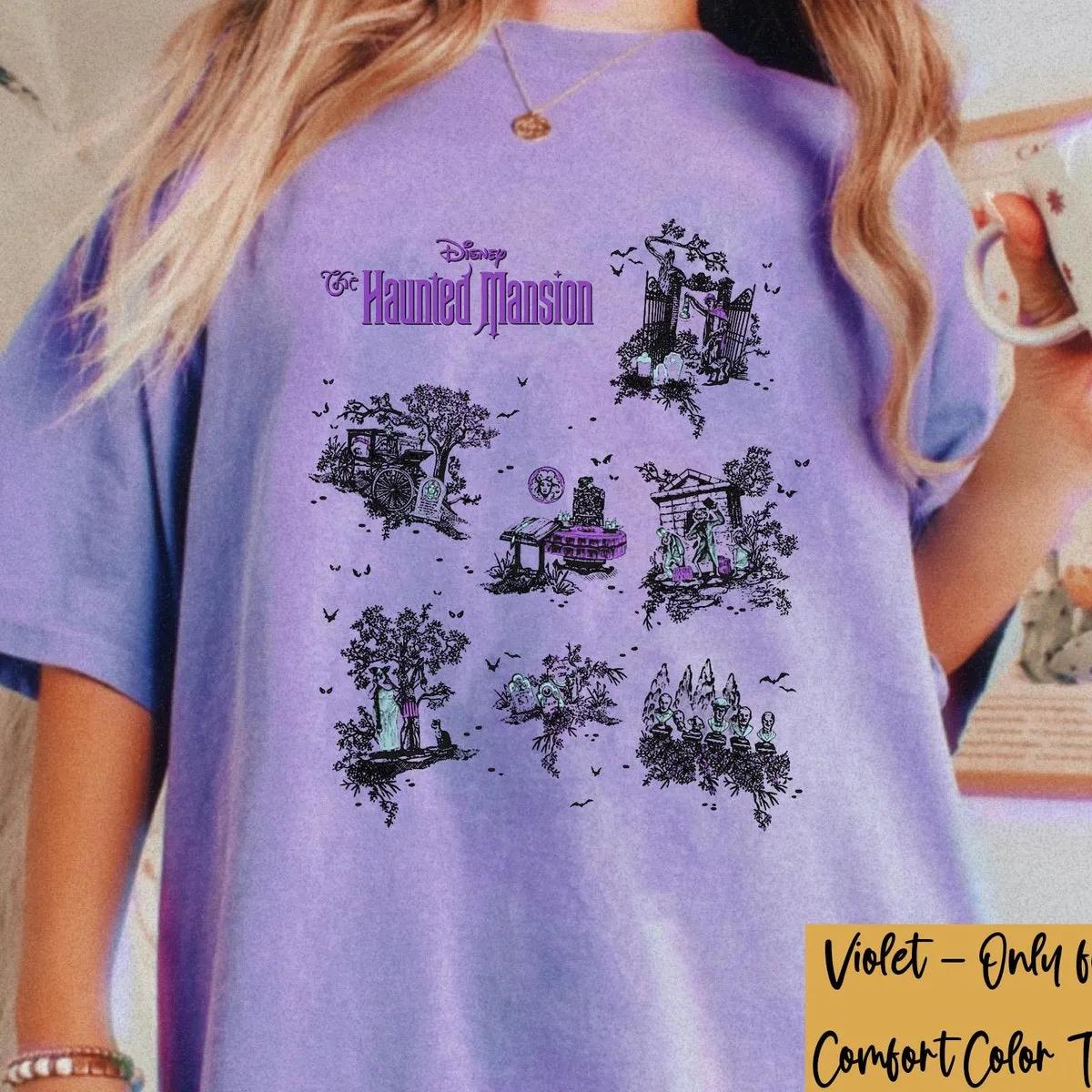 The Haunted Mansion Map Halloween Shirt 5