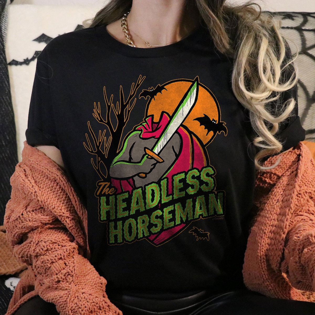 The Headless Horseman with Sword Halloween Shirt 2