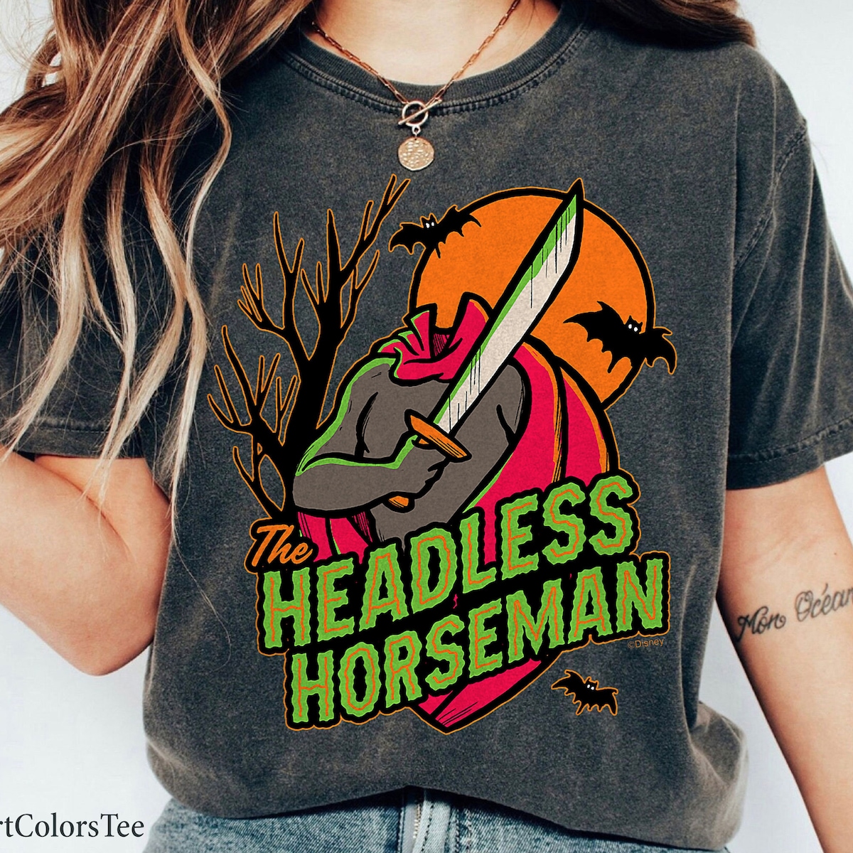 The Headless Horseman with Sword Halloween Shirt 3