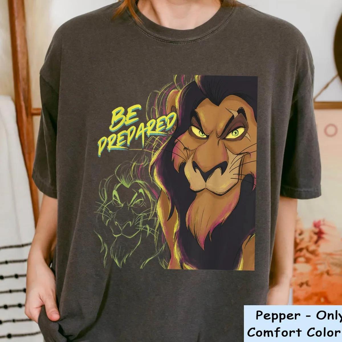 The Lion King Scar Be Prepared Shirt 1