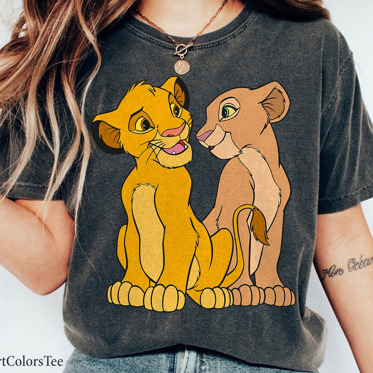 The Lion King Young Simba and Nala Together Shirt 1 1