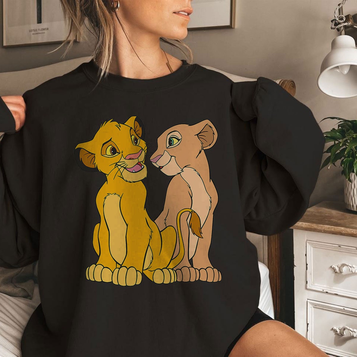 The Lion King Young Simba and Nala Together Shirt 2 1