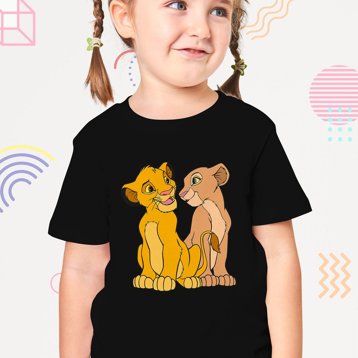 The Lion King Young Simba and Nala Together Shirt 5 1