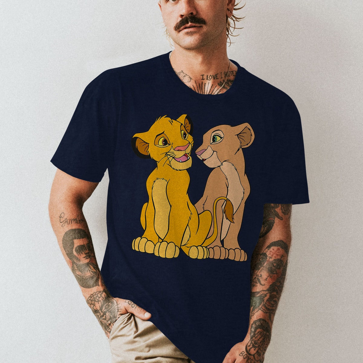 The Lion King Young Simba and Nala Together Shirt 6 1