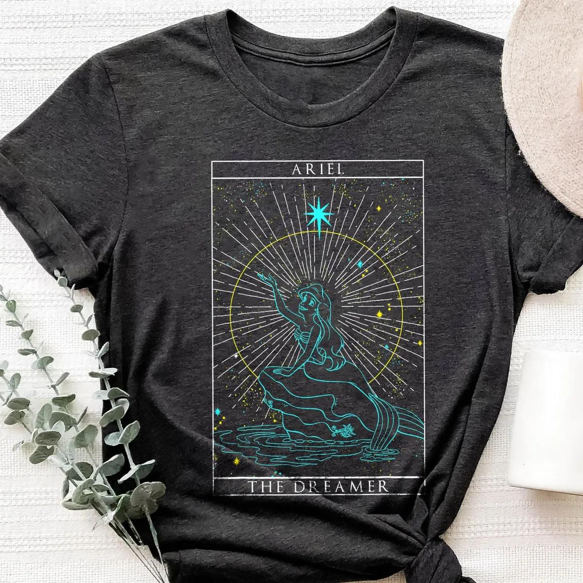 The Little Mermaid Ariel The Dreamer Tarot Card Shirt 3