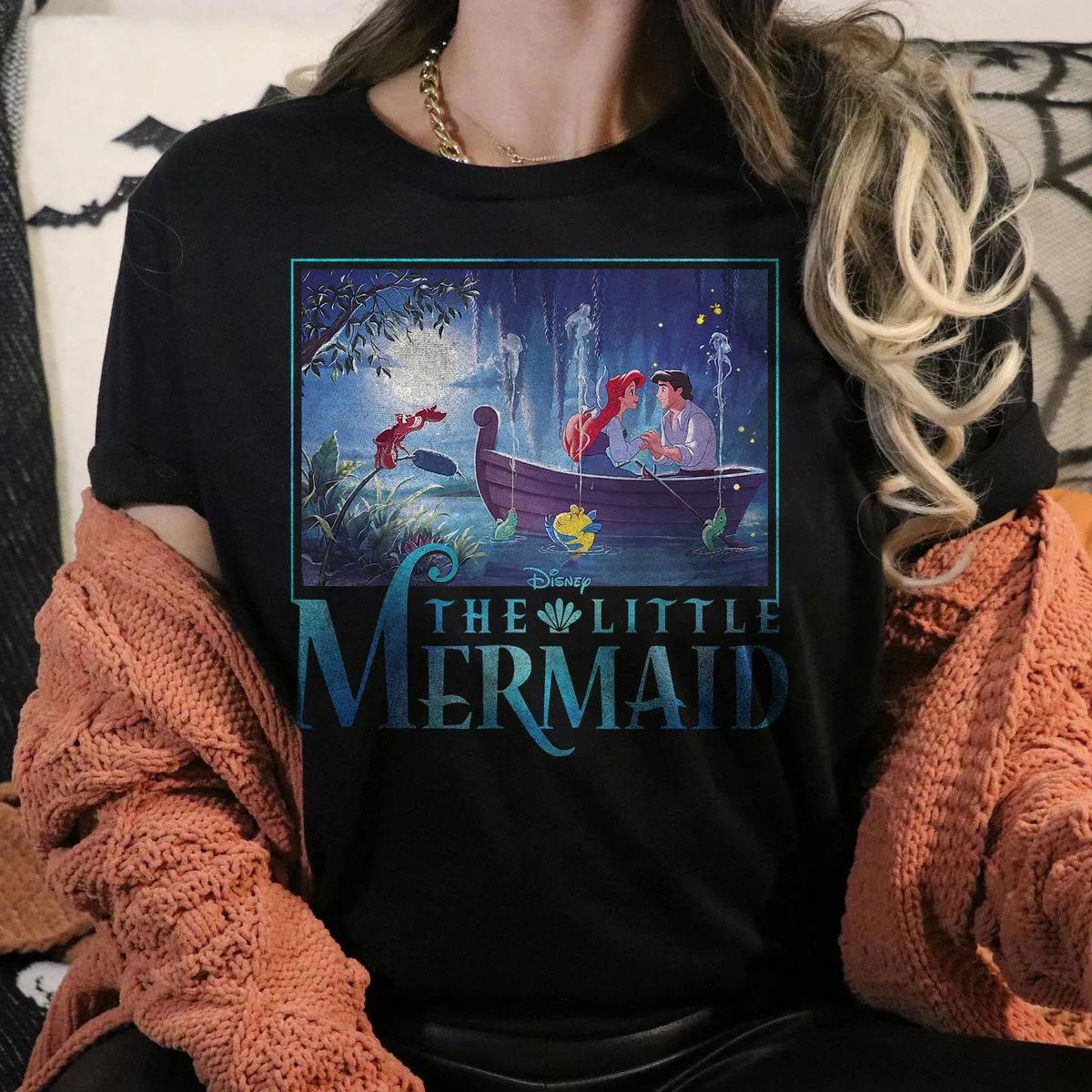 The Little Mermaid Ariel and Eric Grotto Portrait Shirt 1 1