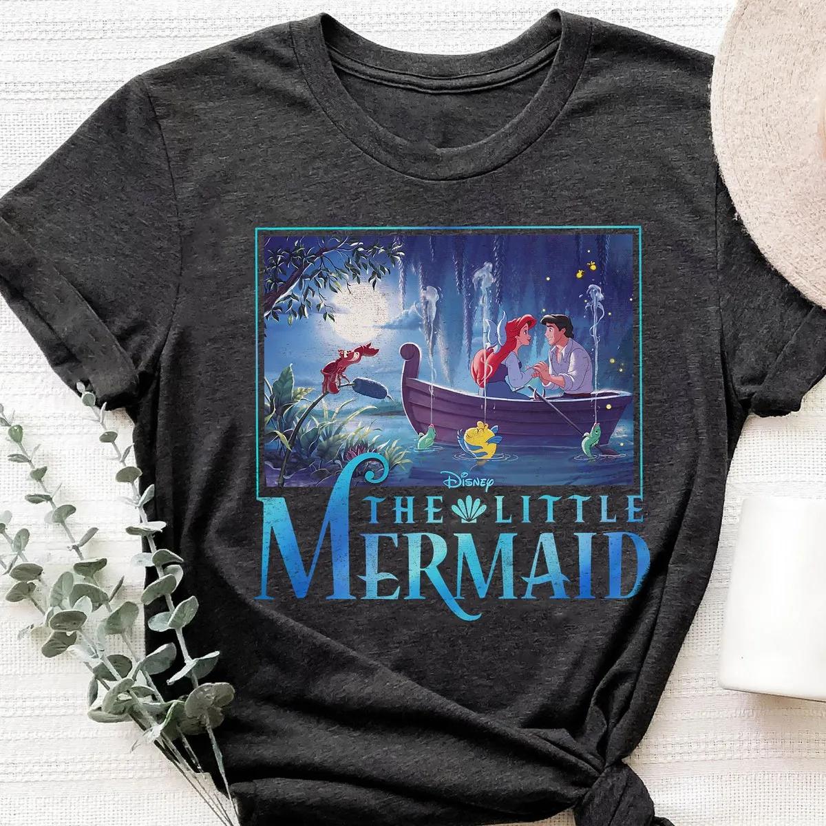 The Little Mermaid Ariel and Eric Grotto Portrait Shirt 6 1