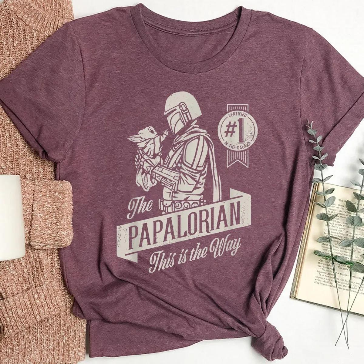 The Mandalorian and Grogu Papalorian Star Wars Shirt 2