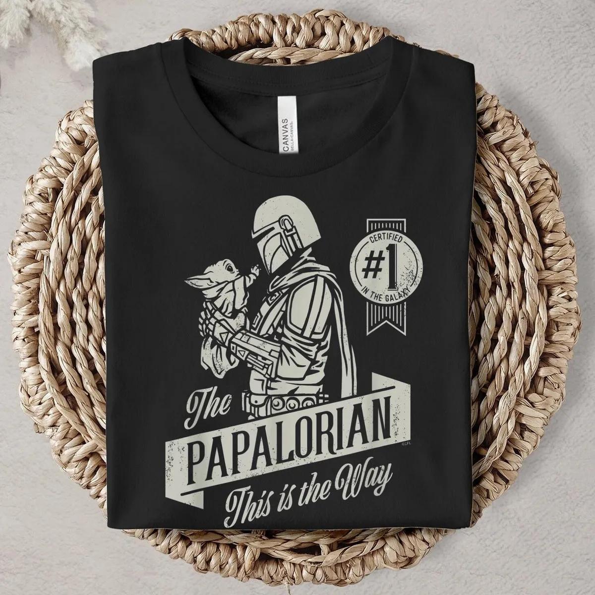 The Mandalorian and Grogu Papalorian Star Wars Shirt 4