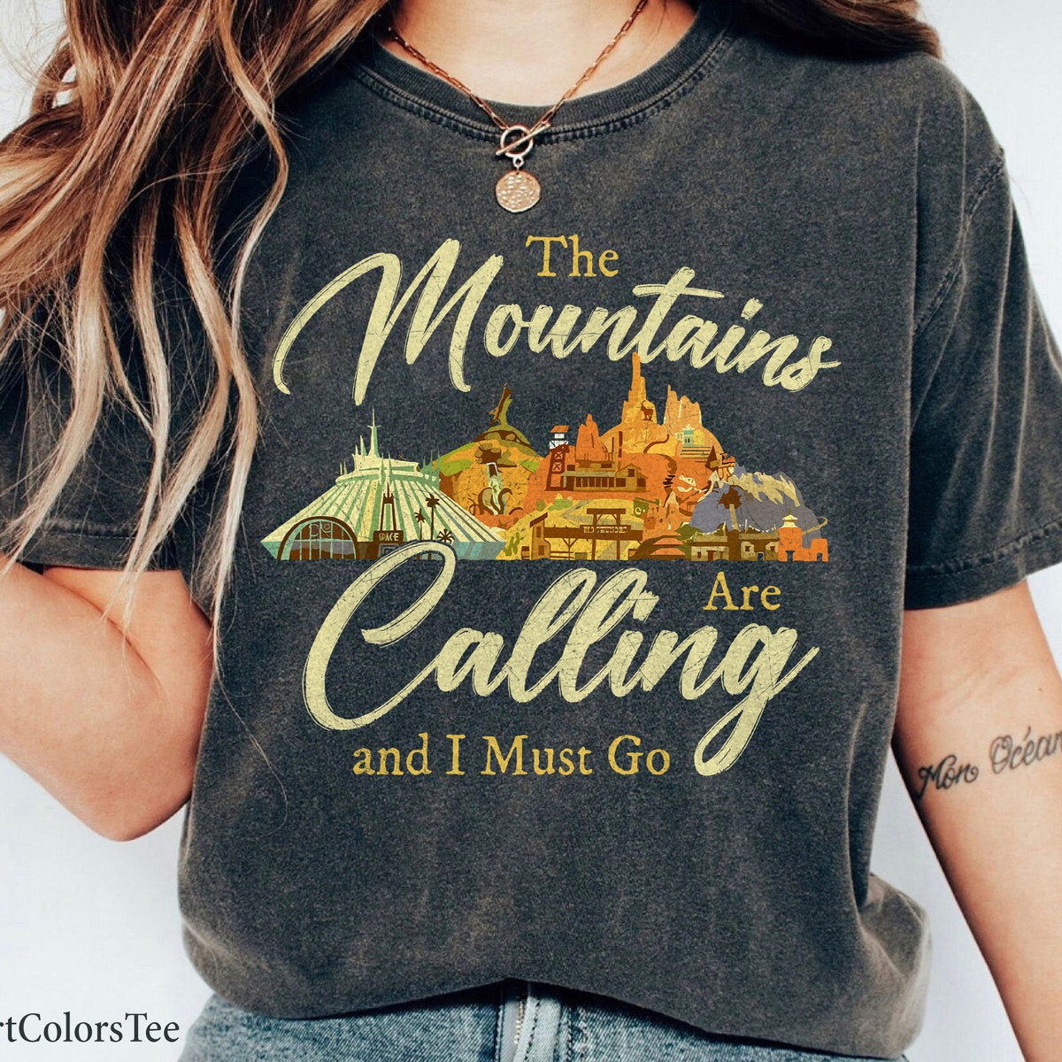 The Mountains Are Calling and I Must Go Thunder Space Splash Shirt 1 1