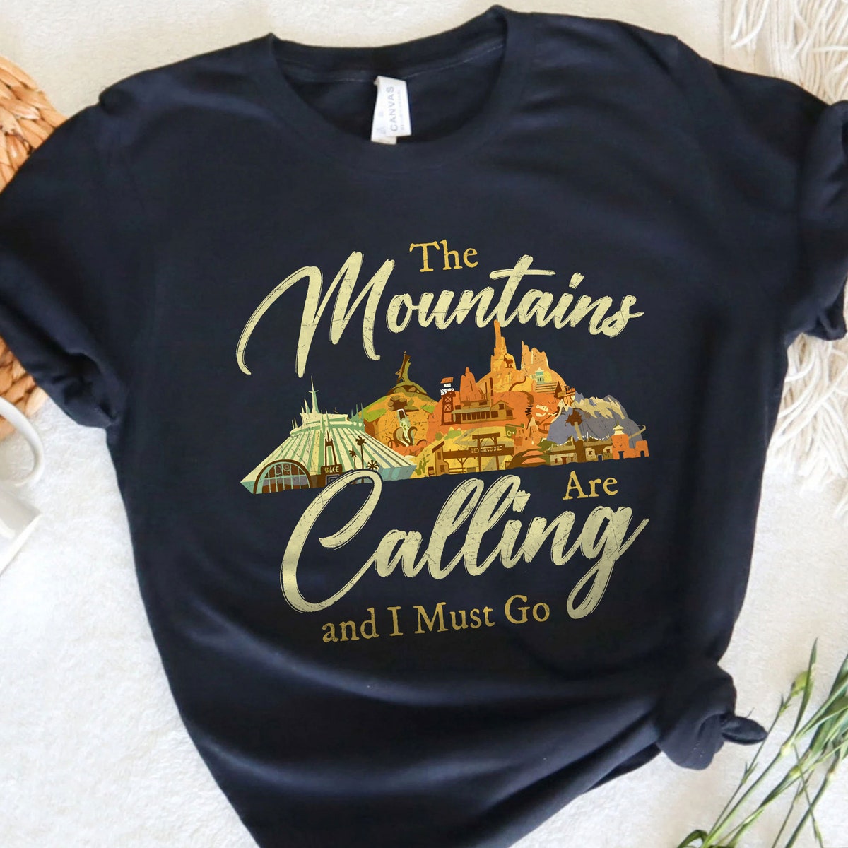 The Mountains Are Calling and I Must Go Thunder Space Splash Shirt 2 1