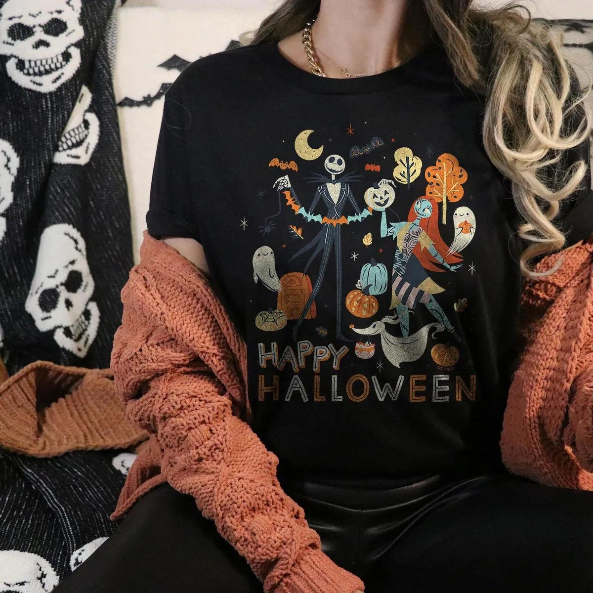 The Nightmare Before Christmas Jack and Sally Halloween Shirt 1