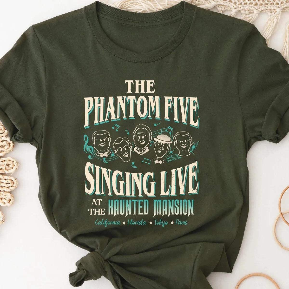 The Phantom Five Singing live at The Haunted Mansion Shirt 5 1