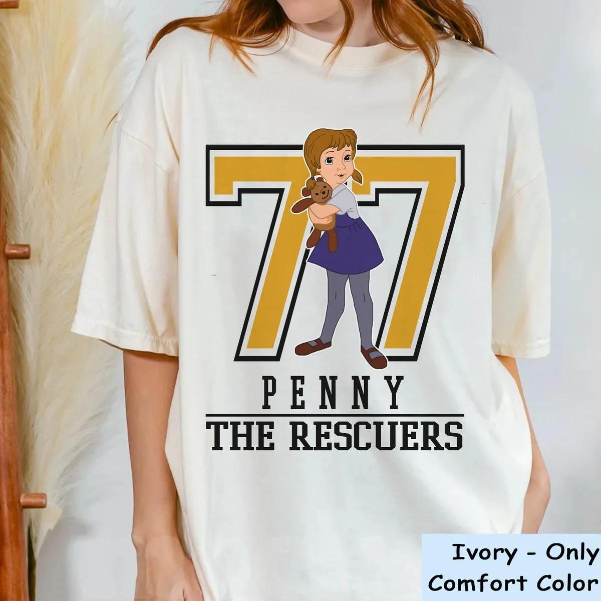 The Rescuers All Characters Group 1977 Number Shirt 2