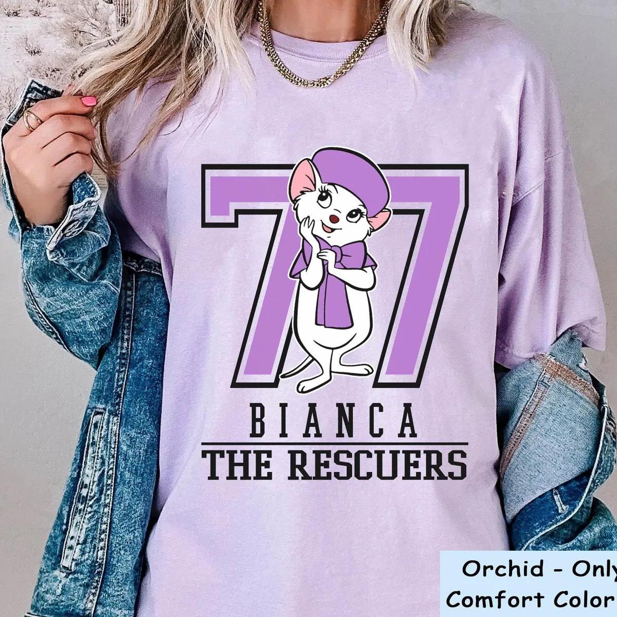 The Rescuers All Characters Group 1977 Number Shirt 6