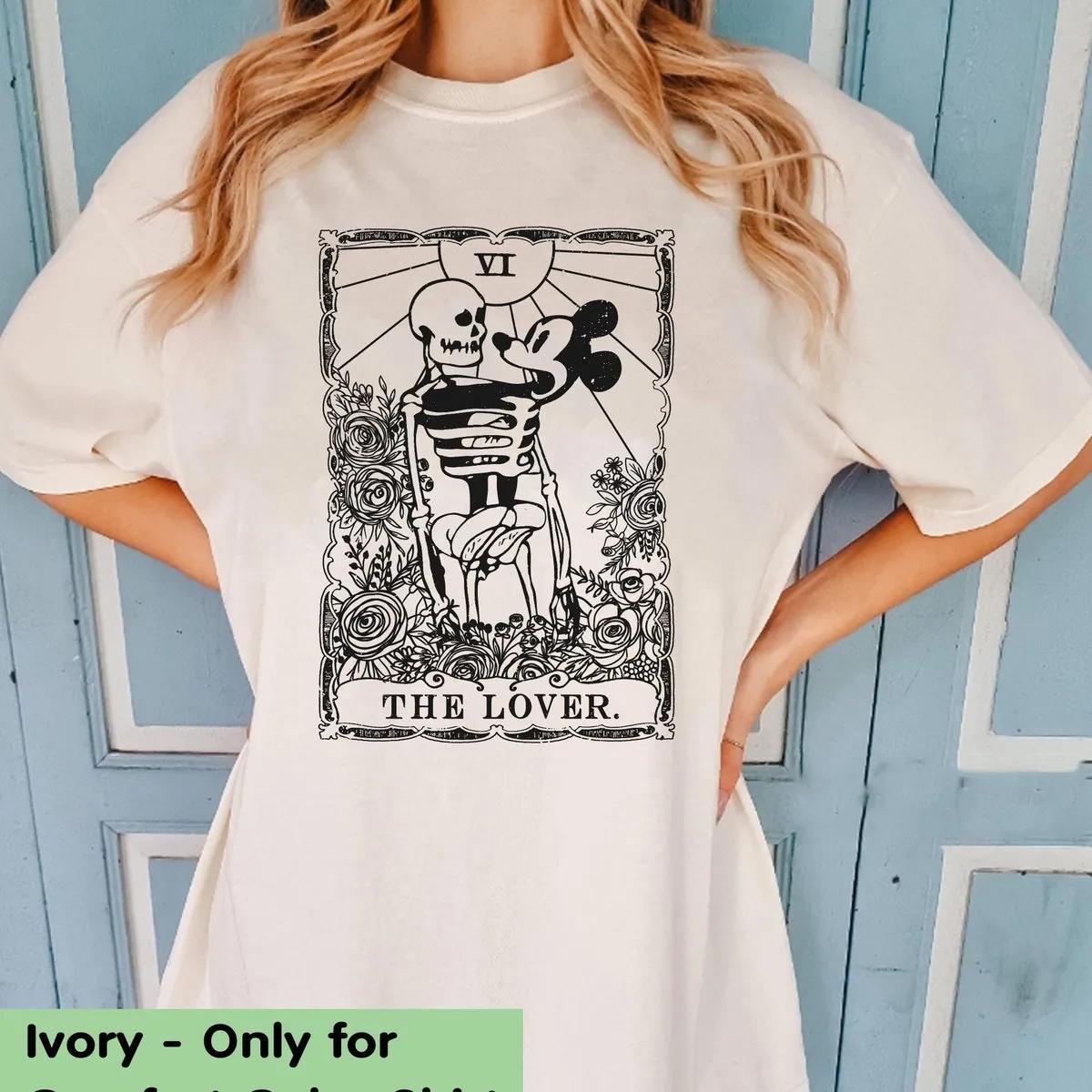 The Skeleton Dance Mickey Mouse The Lovers Tarot Card Disney Shirt 2 1