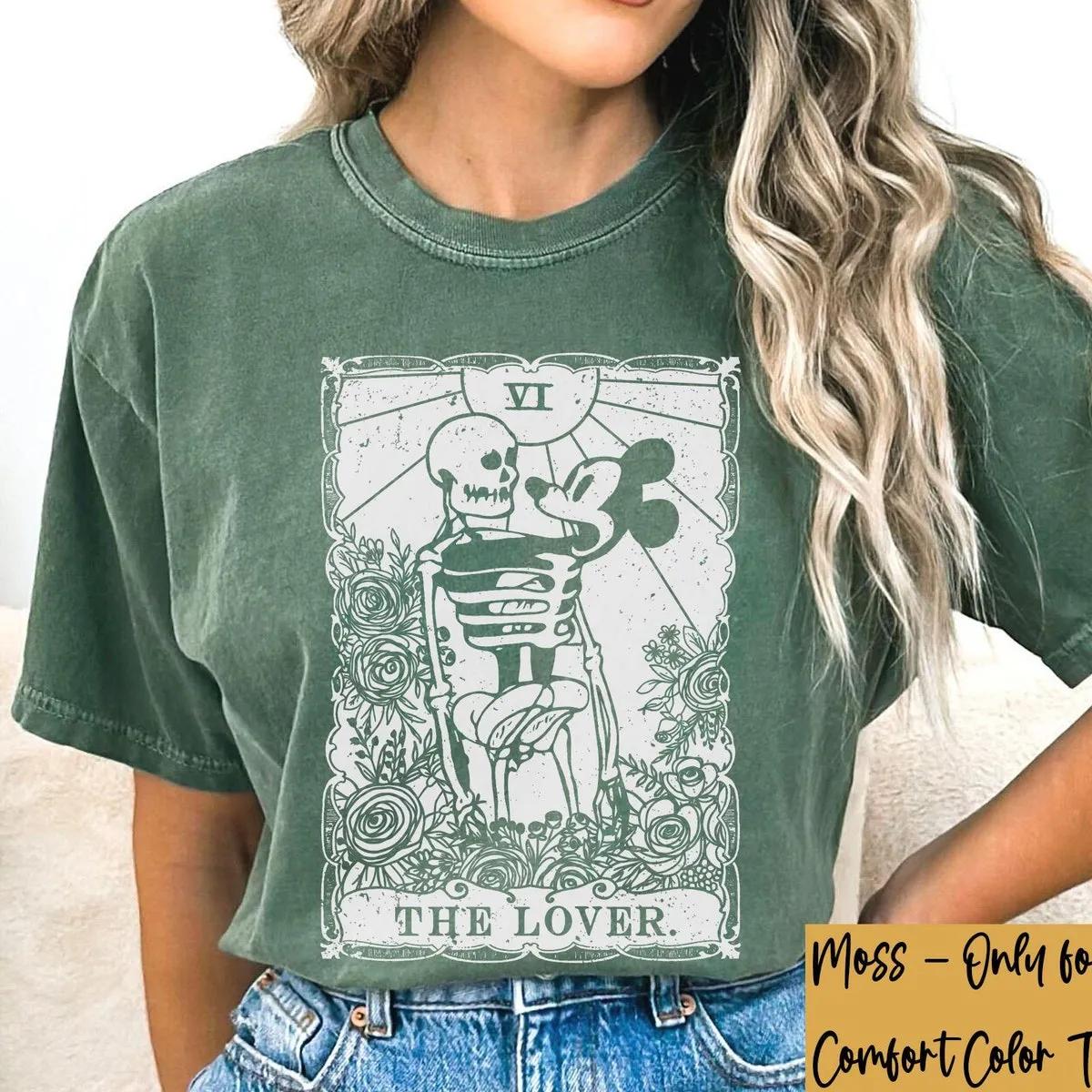 The Skeleton Dance Mickey Mouse The Lovers Tarot Card Disney Shirt 5 1