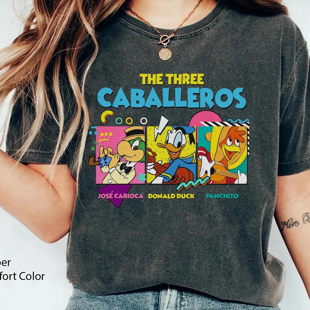 The Three Caballeros Shirt Jose Donald Duck Panchito Tee 1