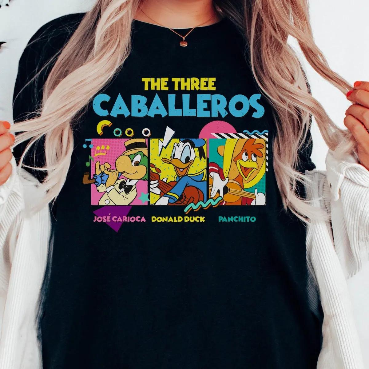 The Three Caballeros Shirt Jose Donald Duck Panchito Tee 4