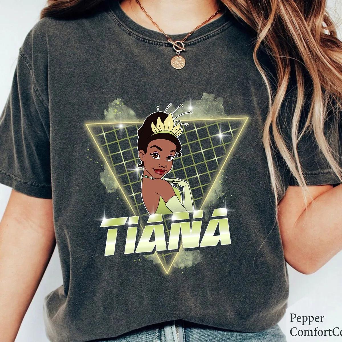 Tiana 90s Retro The Princess and the Frog Disney Princess Shirt 1 1